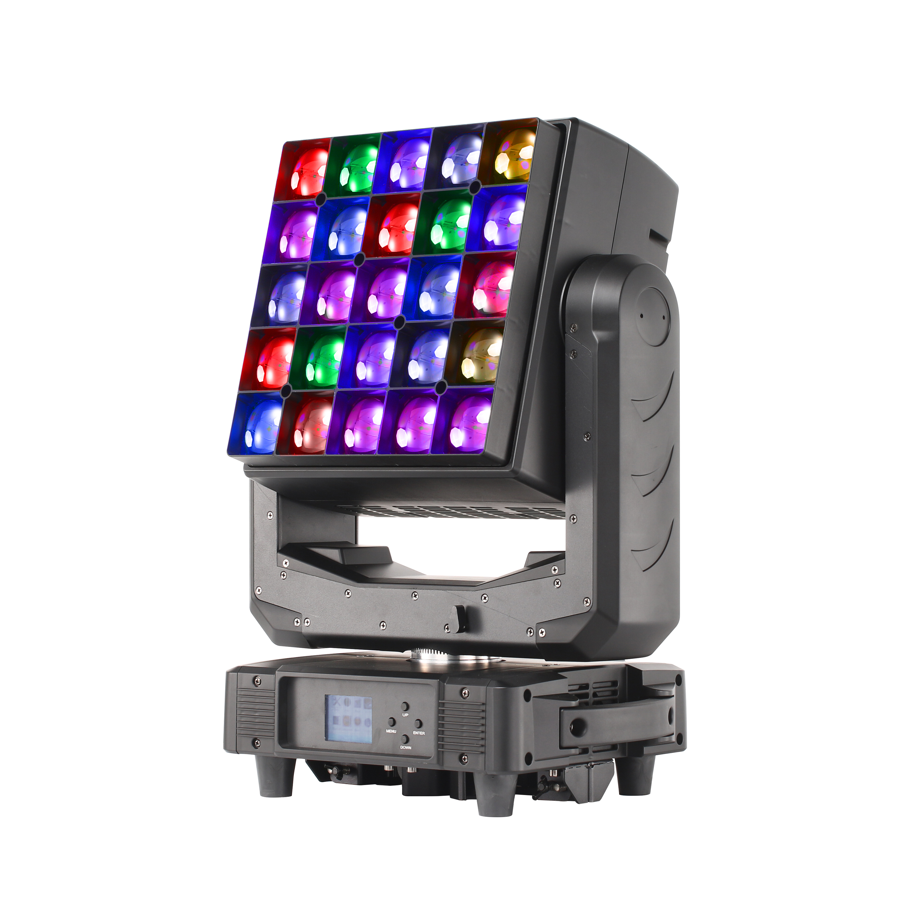 900W Single Face Matrix Pixel Control Zoom WASH Moving Head Entertainment Stage Lighting 25X40W RGBW LEDs