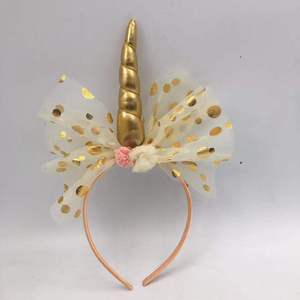 Unicornio Accesorios para el cabello hechos a mano Protagonista Pony Diadema Fiesta de cumpleaños Vestir - Product Image 1