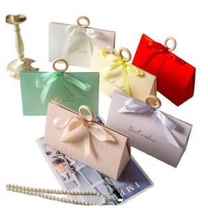 Cajas de Regalo Rosadas Pequeñas Personalizadas, Caja de Papel para Regalos de Boda para <span class=keywords><strong>Dulces</strong></span>, Precio Económico al por Mayor con Laminado Mate - Product Image 2