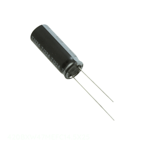 ตัวเก็บประจุแบบ Through Hole CAP ALUM 47UF 20% 420V RADIAL TH 47 uF รุ่น 420BXW47MEFC14.5X25 จาก Manufacturer Channel - Product Image 1