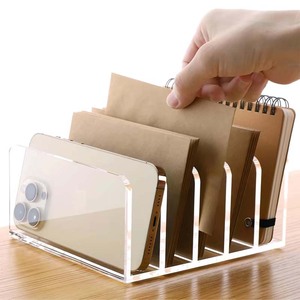 Tùy chỉnh <span class=keywords><strong>Acrylic</strong></span> năm ngăn tổ chức tập tin, thẳng đứng trong suốt Máy tính để bàn tập tin Tạp Chí thư tổ chức. - Product Image 5