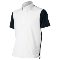 B31 personnalisable messieurs à manches courtes équestre bouton polo séchage rapide poids léger hommes équitation couche de base