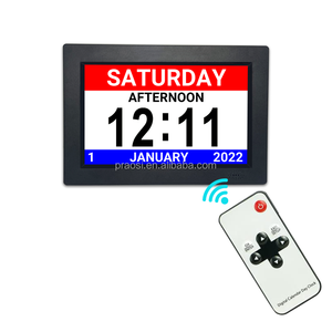Pros-reloj Digital con alarma de día, dispositivo con pantalla <span class=keywords><strong>IPS</strong></span> de 8 pulgadas, con 3 recordatorios de medicina, extragrande, con fecha de día no acortada, para el mes y la asma - Product Image 2