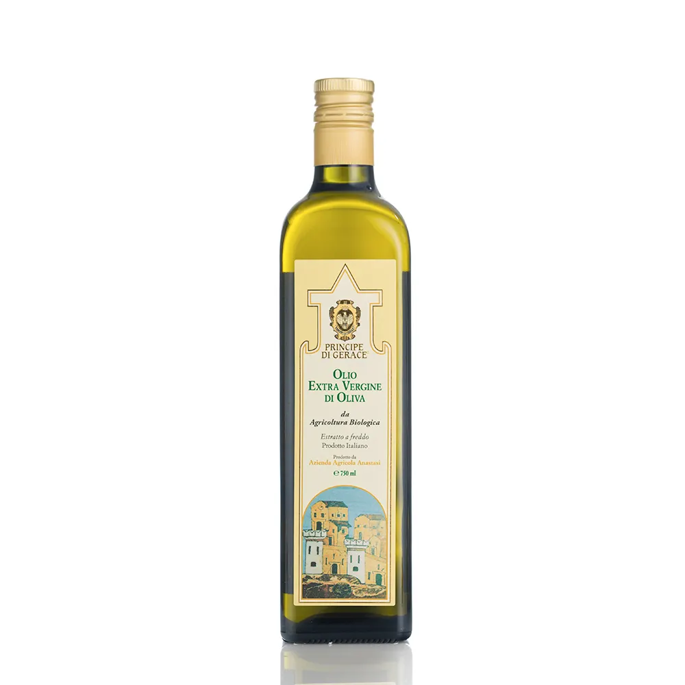 Italian High Quality Branded Factory Direct Mediterranean Style Extra Virgin Olive Oil Suitable For Organic Diet 750ml