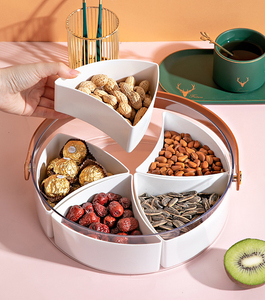 Bandeja de Frutas Portátil al por Mayor <span class=keywords><strong>con</strong></span> <span class=keywords><strong>Tapa</strong></span>, Cesta de Plástico para Refrigerios <span class=keywords><strong>con</strong></span> Compartimentos, Caja <span class=keywords><strong>Organizadora</strong></span> de Dulces Sellada para el Hogar - Product Image 2