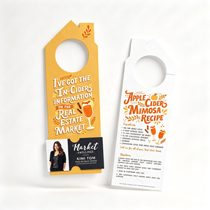 Carte de porte personnalisée en carton imprimé pour Halloween, idéale pour la publicité et le marketing des agents immobiliers - Product Image 5