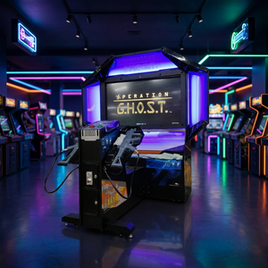 Borne d'arcade officielle GHOST Deluxe à monnayeur, pour 2 joueurs, avec simulateur de combat à pistolets tactiques - Product Image 5