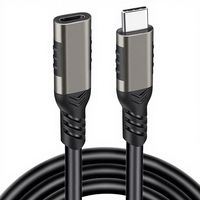 Cable de Extensión USB C 3.1 Gen2 de 240W, 8K 60Hz, Duplicación de Pantalla, Video 20Gbps, Cable de Proyección, 5A, Tipo C Macho a Hembra