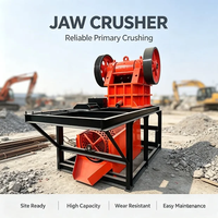 Petite machine de concassage à mâchoires, broyeur de pierres, concasseur à mâchoires mobile pour béton