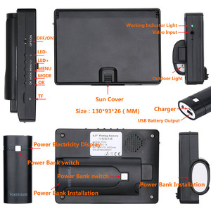 Caméra vidéo d'inspection de canalisations industrielle, appareil d'inspection de canalisations, endoscope, étanche, <span class=keywords><strong>10M</strong></span>, avec moniteur DVR 4.3 pouces - Product Image 3