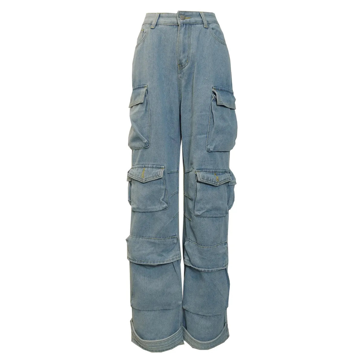 Pantaloni jeans blu chiaro per donna jeans jeans moda donna denim jeans cargo