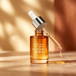 Suero Natural de Ácido Kójico y Cúrcuma con Niacinamida, Eliminador de Manchas Oscuras, Blanqueador e Iluminador, <span class=keywords><strong>Tratamiento</strong></span> Facial - Product Image 1
