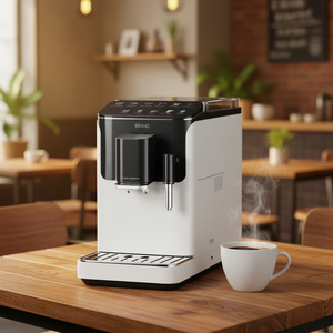 Cafetera Totalmente Automática, Compatible con Doble <span class=keywords><strong>Espresso</strong></span>/Capuchino/Latte <span class=keywords><strong>Macchiato</strong></span>, Calentamiento Rápido, Diseño Compacto que Ahorra Espacio. - Product Image 5