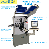 Tecnología CNC Avanzada, Rendimiento Estable, Máquina Automática para Resortes CANNYU CK740, Máquina Formadora de Resortes sin Leva