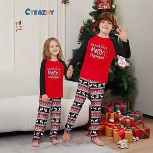 Conjunto de Pijamas Navideños para Mujer, Estampado de Feliz <span class=keywords><strong>Navidad</strong></span>, Dos Piezas, Traje de <span class=keywords><strong>Pareja</strong></span> para Madre e Hija - Product Image 4