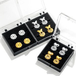 R.GEM. Acero inoxidable Cómodo 2 pares Elevadores <span class=keywords><strong>de</strong></span> aretes Pendiente mágico Volver para DroopyPendientes pesados - Product Image 5