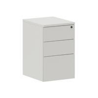 Meuble de Rangement Vertical Moderne à 3 Tiroirs en Acier pour Bureau, Maison, École, Hôtel, Hôpital - Vente Flash