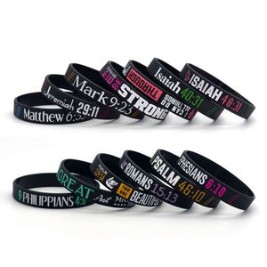 Pulsera Bíblica Inspiradora de Alta Calidad, Pulseras de Silicona Cristianas para Hombre y Mujer, Evangelio de Juan, Personalizable - Product Image 6