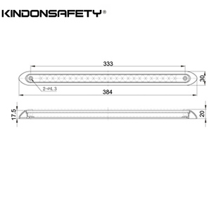 Emark đã được phê duyệt cao gắn dừng đèn 350mm 13.8 inch 24 pcs <span class=keywords><strong>LED</strong></span> S3-027 thứ ba phanh ánh sáng - Product Image 6