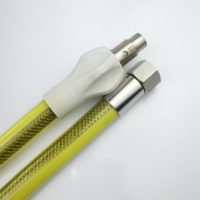 Tuyau d'air flexible en caoutchouc ss ondulé, tube en acier inoxydable, jaune, usine personnalisée, allemagne