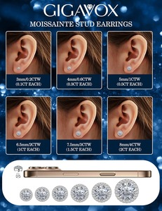 Pendientes Colgantes Plateados Románticos Hipoalergénicos, Joyería Delicada para Mujeres y Hombres - Product Image 3