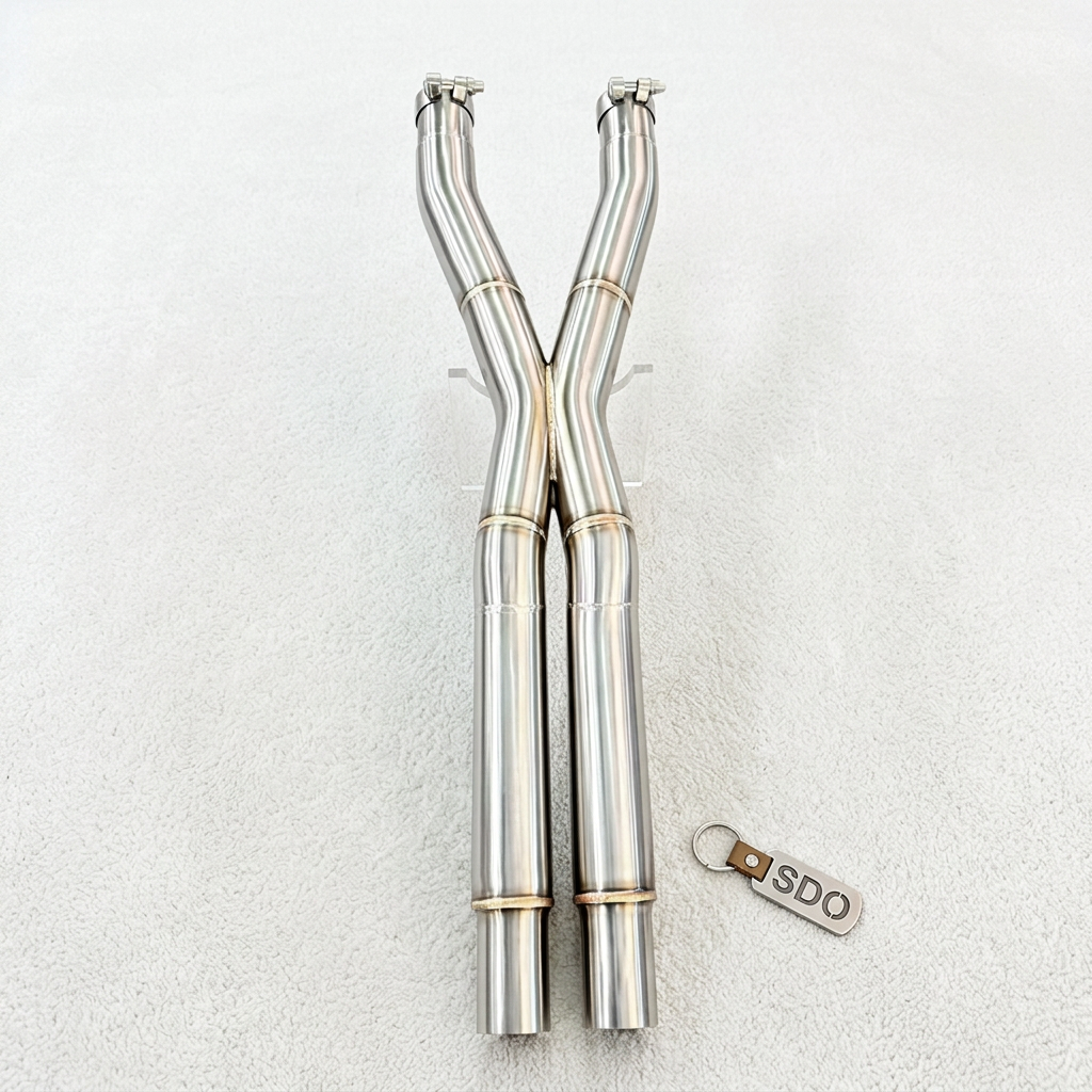 VantaFlow Bolt-on Performance Midpipe X-Pipe Exhaust Pipes for Ferrari California 4.3L 2009-2014 Stainless Steel Racing Pipe