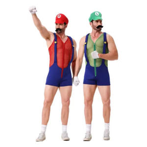 Anime Funny Halloween Costumes Super Mari Costume Anime Cosplay <span class=keywords><strong>Mario</strong></span> Suit Theme Party Cosplay Costume Fancy Cosplay Clothing - Product Image 1