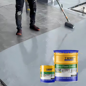 Kit de revêtement de <span class=keywords><strong>sol</strong></span> industriel en résine époxy à nivellement automatique Peinture intermédiaire pour <span class=keywords><strong>garage</strong></span> Revêtement liquide en époxy pour sols en béton - Product Image 1