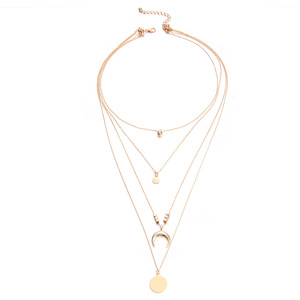 V&amp;R Fashion <strong>Gold</strong> Plated Layered Chain <strong>Costume</strong> Jewellery <strong>Jewelry</strong> for Women Wholesale - Product Image 4