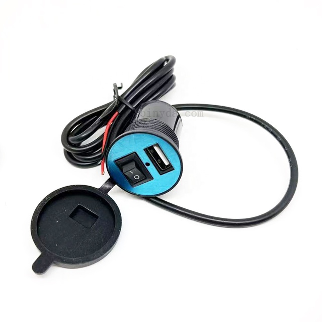 12V Waterproof Motorcycle Handlebar USB Charger 5V 2.1A Adapter Power Supply Socket for Phone Mobile Motorbike Accessories