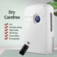 Déshumidificateur de réservoir d'eau électrique portable OEM/ODM 2,5 L pour bureau à domicile Affichage LCD Déshydratant de purification d'air thermoélectrique USB
