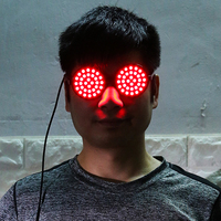 Gafas LED Espiralizadas Deslumbrantes para Bares, Discotecas, KTV, Fiestas, Halloween, Ambiente Festivo, Coloridas, Intermitentes, de Plástico para Navidad