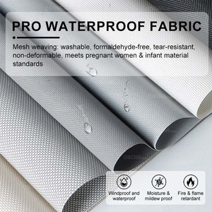 Cơ giới không thấm nước ngoài trời Rèm Windproof con lăn bóng ban công vườn Patio văn phòng rèm cuốn - Product Image 3