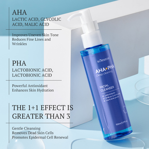 For KORMESIC 150ml Facial Cleanser Organic <b>Cream</b> Herbal Deep Cleaning AHA+PHA Moisturizing Brightening Anti-Wrinkle Wholesale - Product Image 2