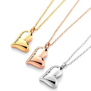 Bán Buôn Thép Không Gỉ Tim Hỏa Táng Urn Vòng Cổ Bạc/Vàng/Rose Gold Urn Mặt Dây Chuyền Vòng Cổ Cho Con Người/Pet Tro - Product Image 2