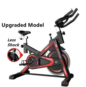 Bicicleta estática de acero de alta resistencia para ciclismo indoor con pantalla LCD (tiempo y frecuencia cardíaca), volante de inercia de 6 kg, magnética, para uso doméstico. - Product Image 3
