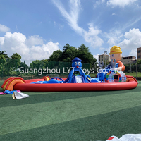 Parc aquatique gonflable géant pour enfants, toboggan aquatique extérieur, parcours d'obstacles pour adultes, usage commercial