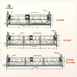 עריסות בנייה ZLP630 גונדולה ממונעת מסגסוגת אלומיניום פלטפורמה תלויה זמנית להרמת אדם לבניינים גבוהים - Product Image 1