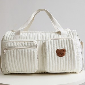 Özel fermuar büyük kapasiteli anne Tote çanta kapitone bezi organizatör arabası taşınabilir asılı moda bebek için - Product Image 1