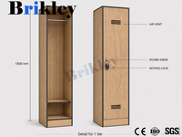 Casier intelligent Brikley pour salle de sport avec serrure RFID, étanche et durable, idéal pour vestiaire et zone de change