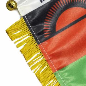 Custom Logo MALAWI Pennant <b>Flag</b> for Car Rearview Mirror & Home Decoration Digital Printing Techniques - Product Image 4