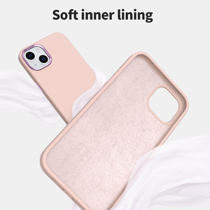 Funda de silicona líquida para teléfono móvil Iphone 14 13, venta al por mayor, barata de fábrica - Product Image 3