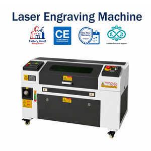 High 5030 CO2 <b>Laser</b> Engraving <b>Machine</b> Desktop <b>Laser</b> Cutter with Built-in Water for Acrylic <b>Wood</b> MDF Leather Craft - Product Image 1