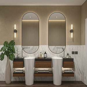 High End Customized Luxury High Gloss Acrylic <b>Bathroom</b> <b>Cabinet</b> Double Sink Large <b>Bathroom</b> <b>Cabinet</b> Wall Mounted <b>Bathroom</b> Vanities - Product Image 5