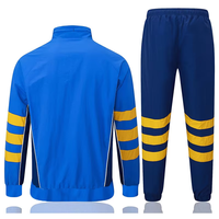 Vêtement de sport de football d'hiver à fermeture éclair intégrale en gros, veste de survêtement de football pour adultes, vêtements de sport d'entraînement pour équipe de football en plein air