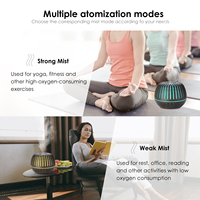 Diffuseur d'huiles essentielles ultrasonique électrique 500 ml et humidificateur avec brume 7 couleurs, fonctionnement silencieux 36 dB, minuterie 2h/4h pour la maison et le bureau