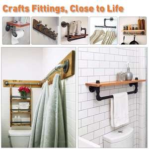 1/2 Zoll Grau Natürliche Farbe Schwarz Gusseisen Rohr befestigung Boden flansch für Rohr möbel Regal - Product Image 4