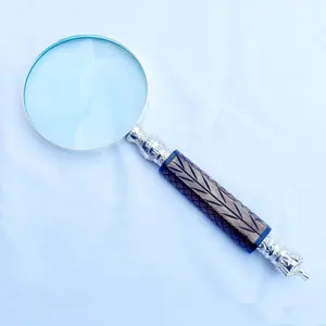 Surgical Magnifying glass With Horn Bone Handle magnifying Glass Decorative Magnifying Glass with wooden box