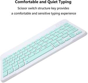 Rechargeable Slient Office bluetooth Keyboard and Mouse Combo Wireless <b>Mini</b> Keyboard Mouse for Ios Android <b>Windows</b> Phone - Product Image 6