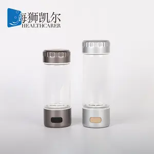 中国工厂富氢H2高硼硅玻璃功能水瓶